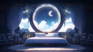 Blue Animated Vtuber Background