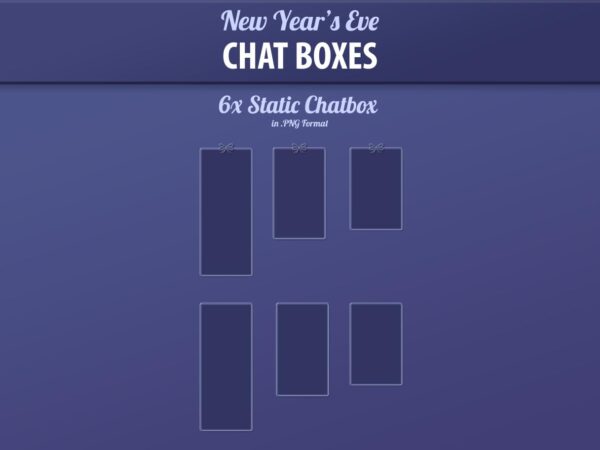 Chatbox for New Year's Eve streams, with customizable festive designs for engaging audience interaction